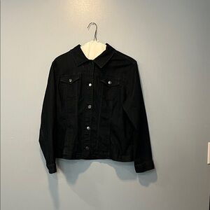 Croft & Barrow women’s Classic Dark Blue Denim Jacket size XL